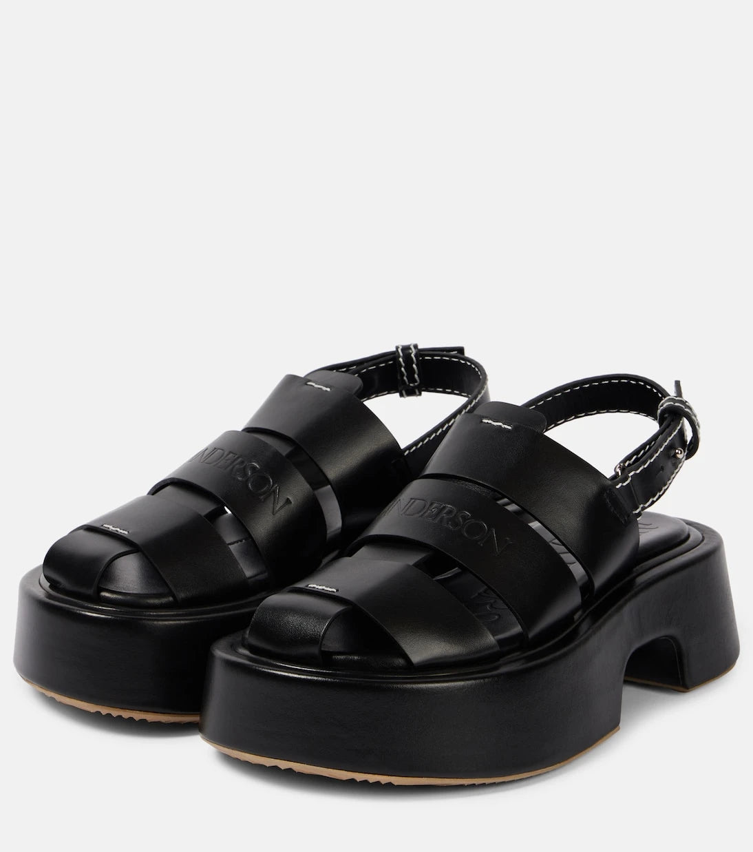 JW Anderson - Fisherman leather platform sandals