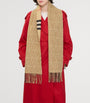 Burberry Beige Cashmere Reversible B Shield Scarf