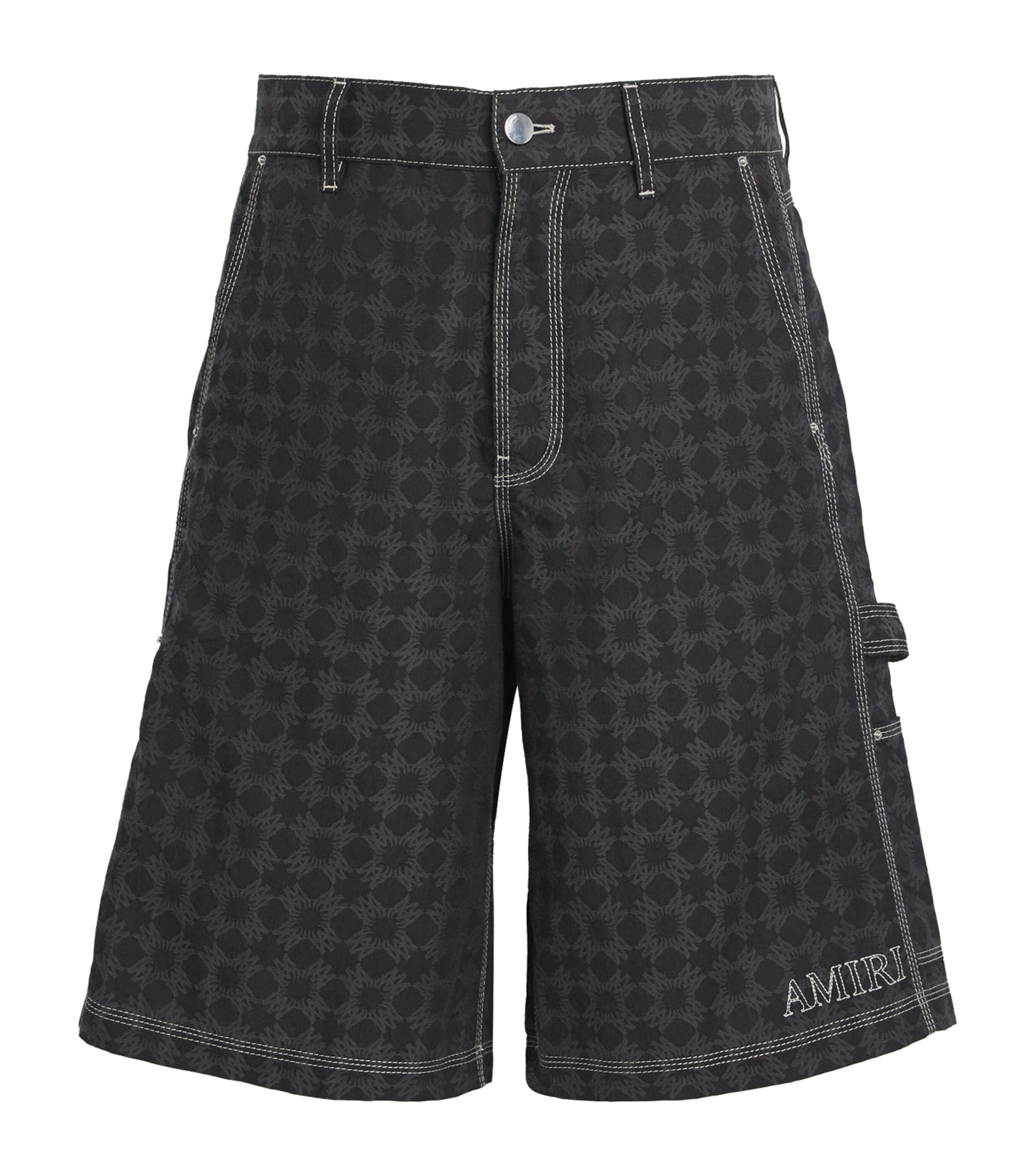 AMIRI Cotton-Linen MA Quad Shorts