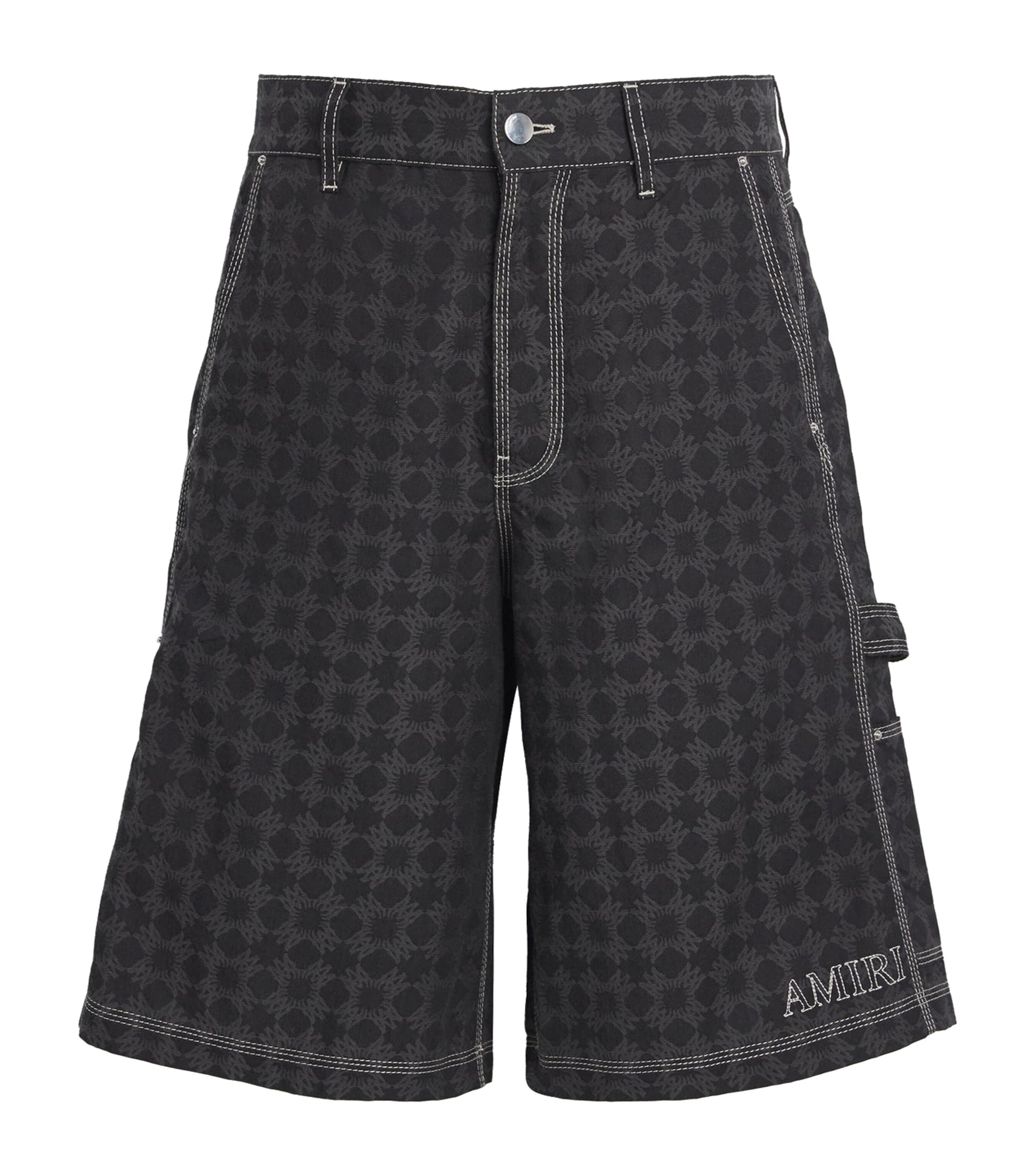AMIRI Cotton-Linen MA Quad Shorts