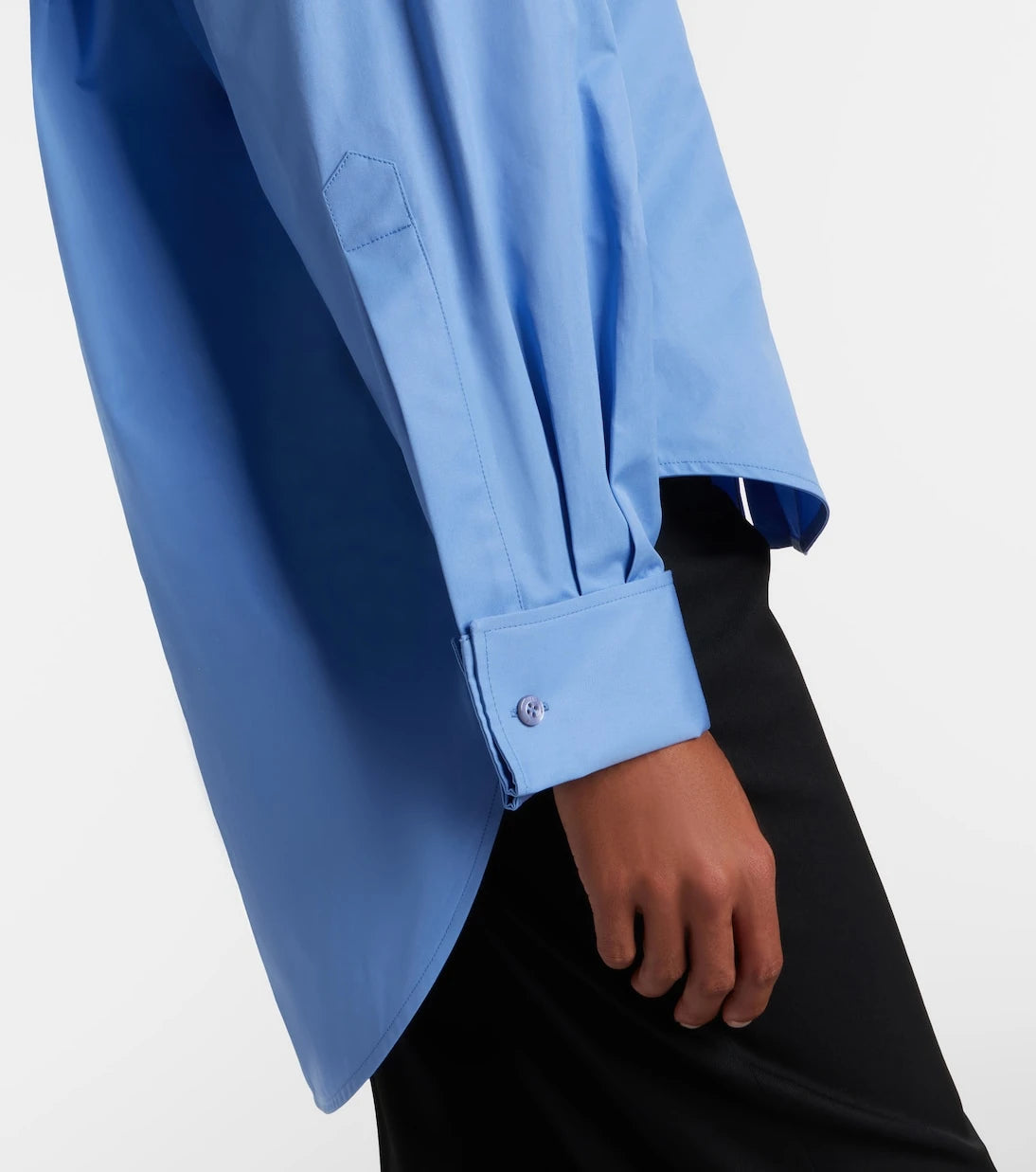 Balenciaga - Asymmetric cotton poplin shirt
