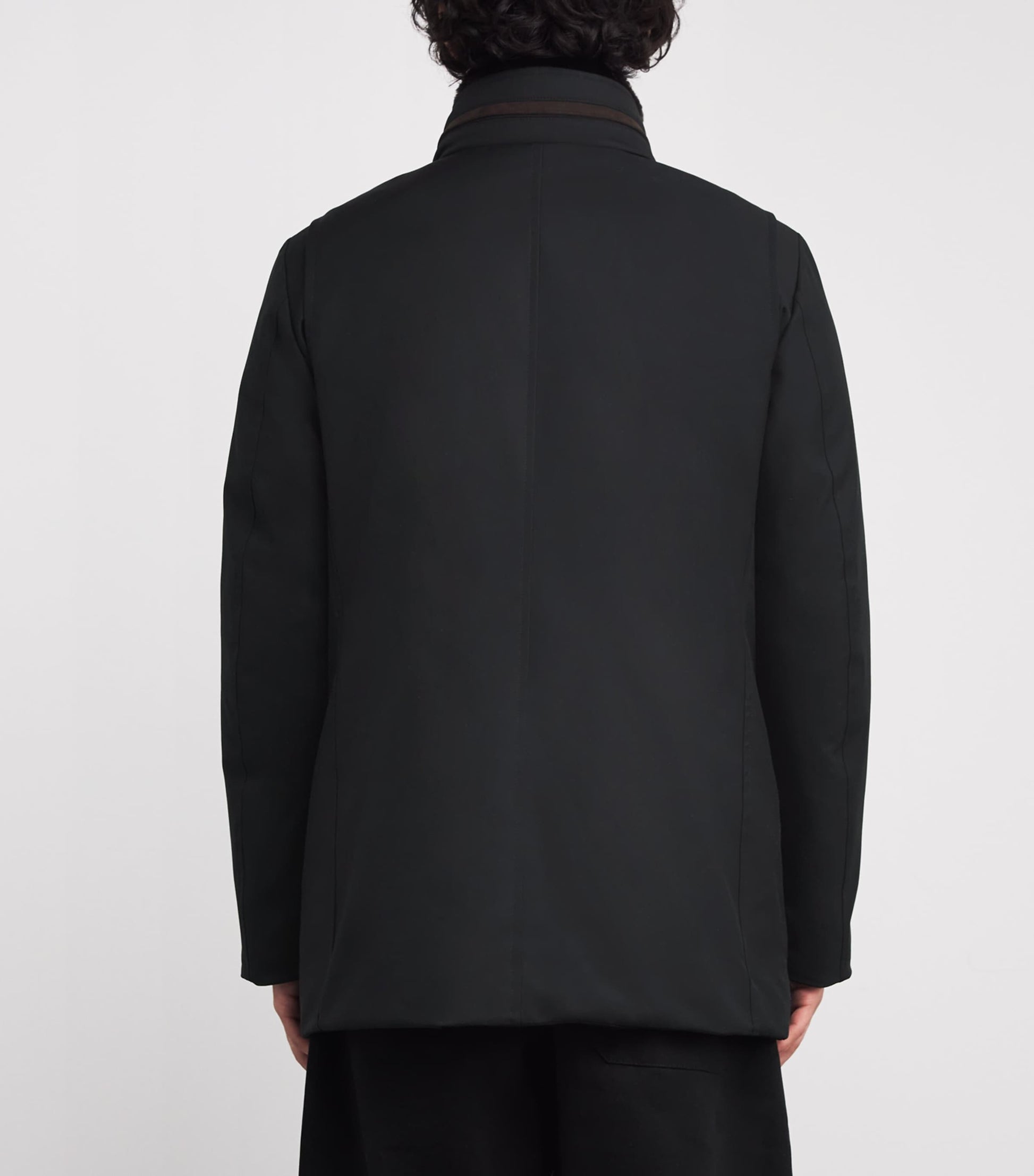 Black Down Drive Hybrid Coat