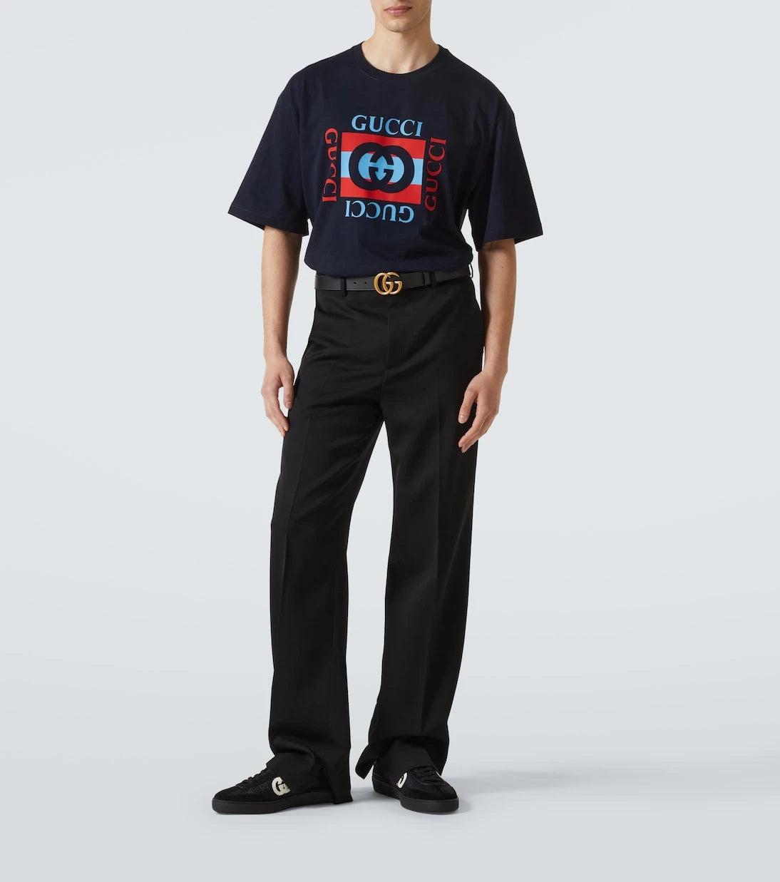 Gucci - حذاء سنيكرز G75 من الشمواه والقماش