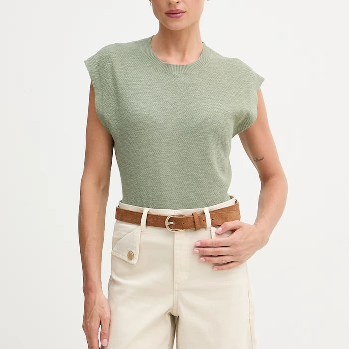 United Colors of Benetton топ дамски с лен