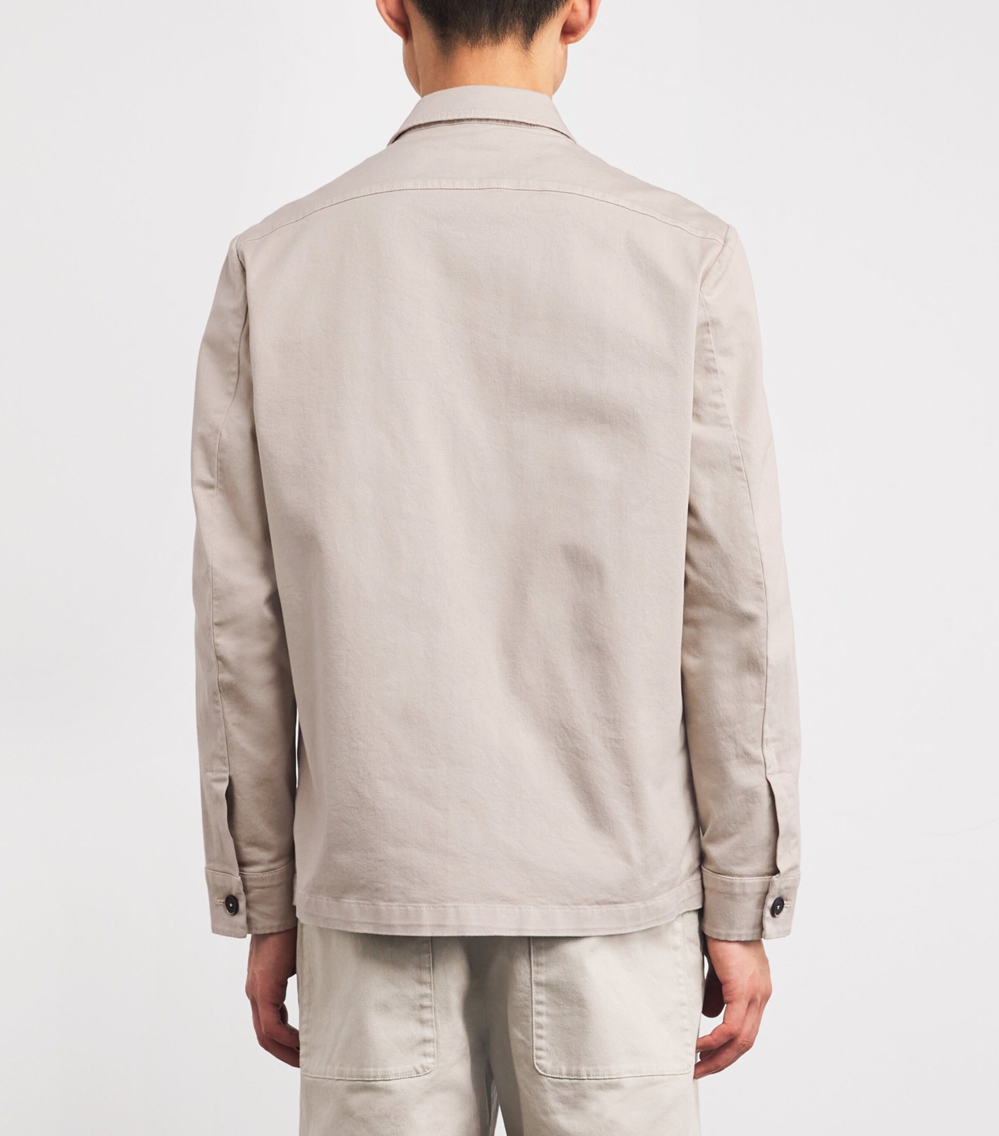 Barena Beige Stretch-Cotton Overshirt