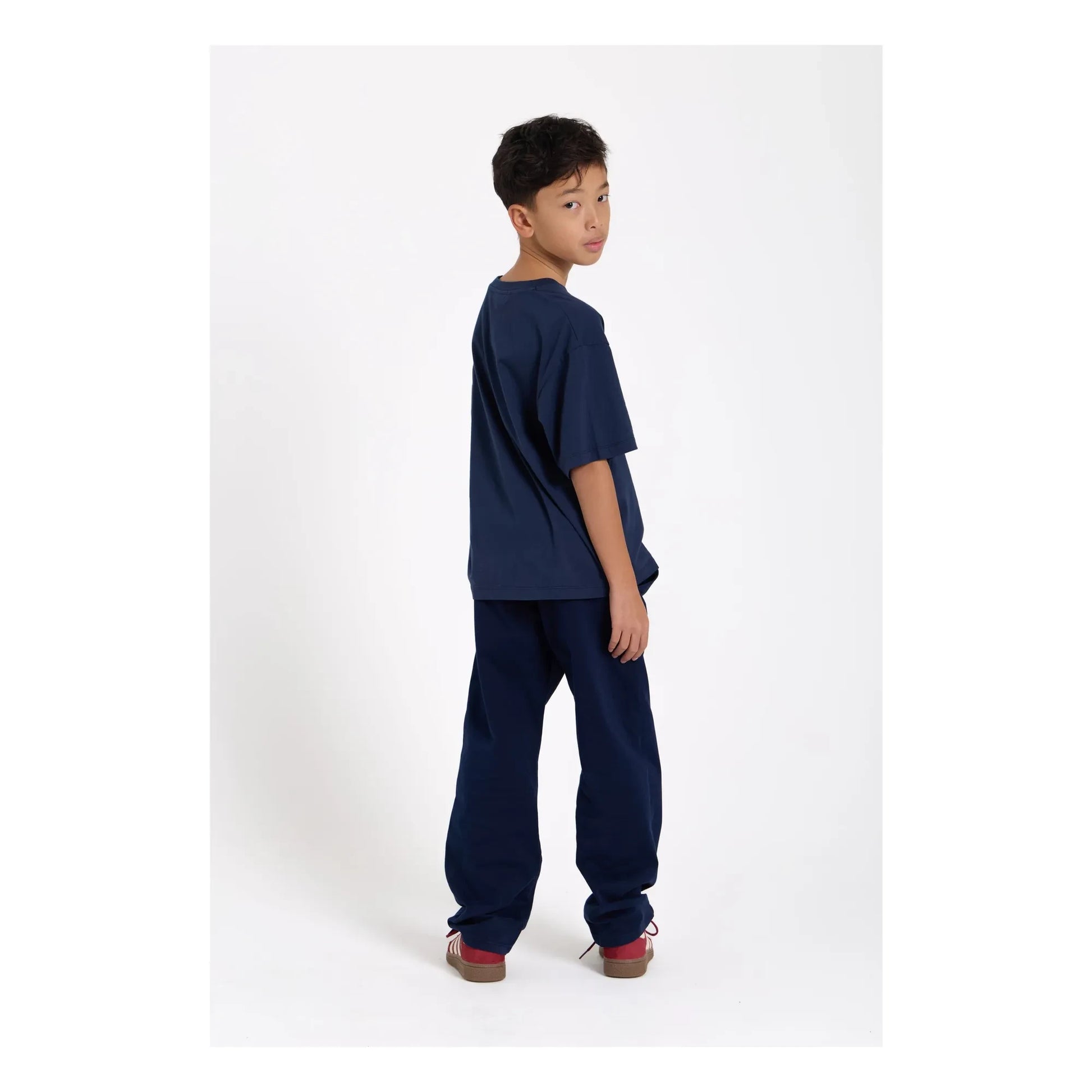 Smallable Kid - Nils Organic cotton T-shirt | Washed blue