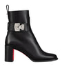 Christian Louboutin Booty Lock Calfskin Boots 70
