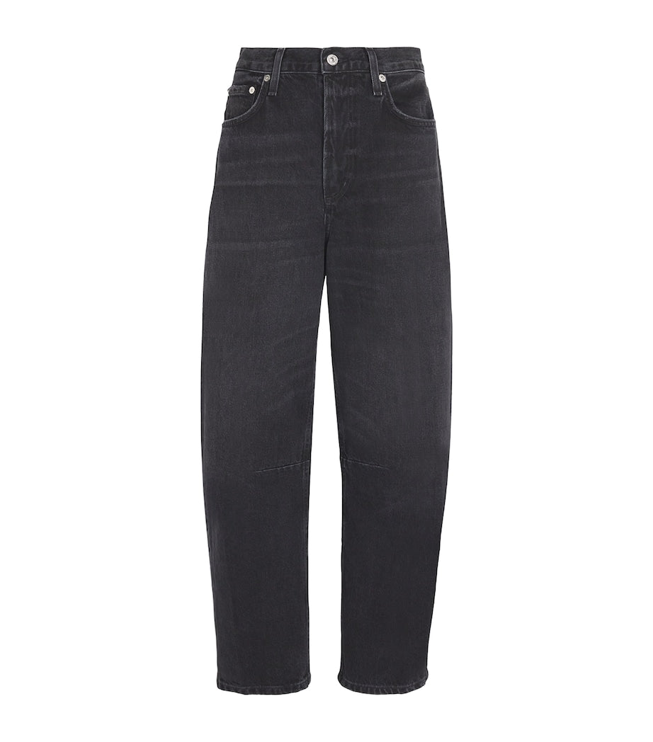 Citizens of Humanity Black Miro Mid-Rise Relaxed Jeans