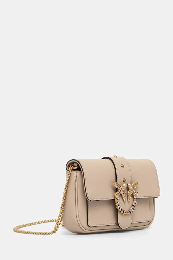 Pinko чанта crossbody дамска от кожа