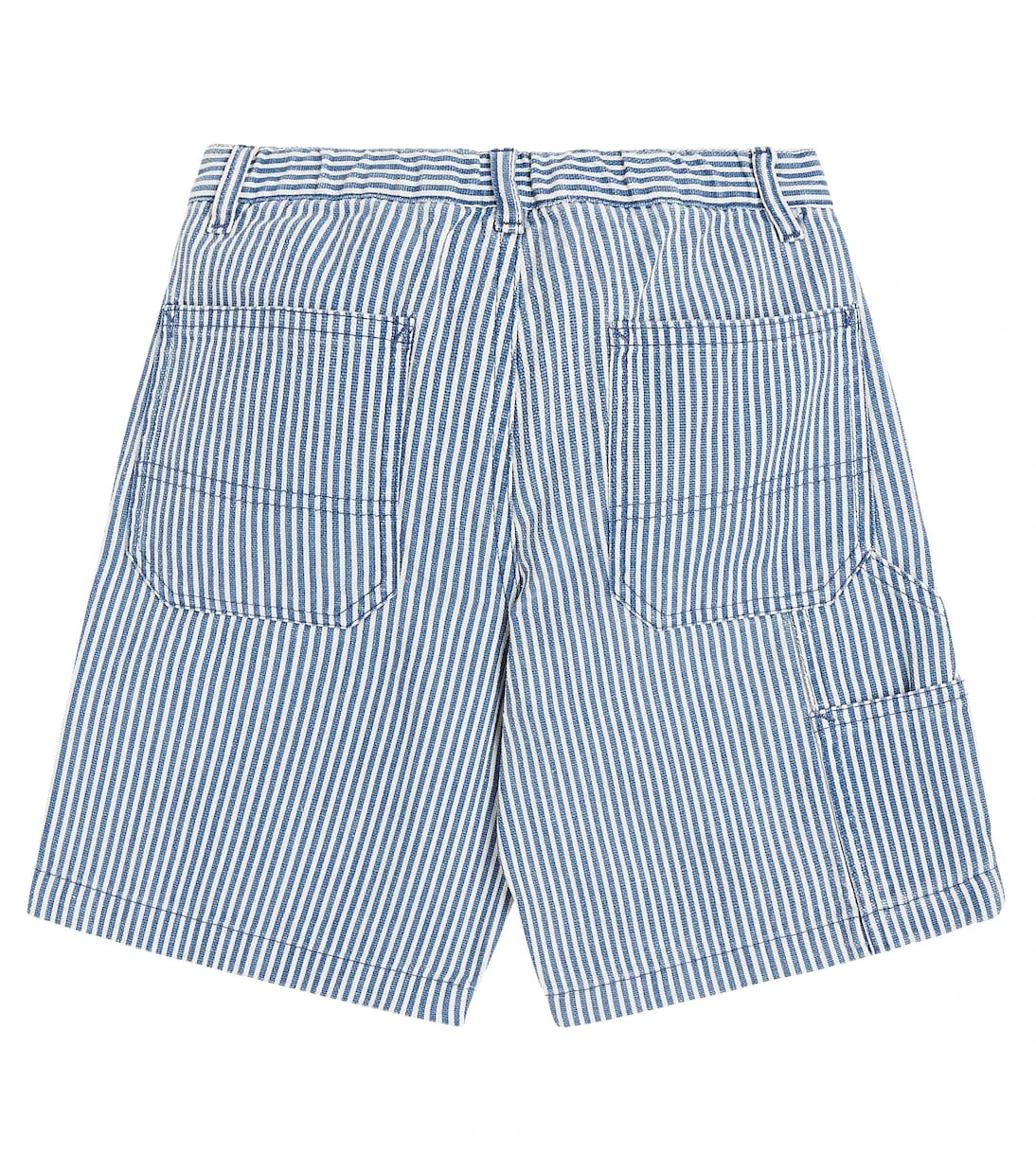Il Gufo - Striped cotton and linen Bermuda shorts