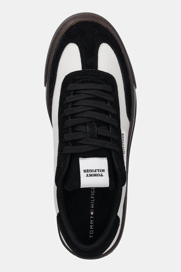 Кожени маратонки Tommy Hilfiger TH CUPSET SUMMER LTH