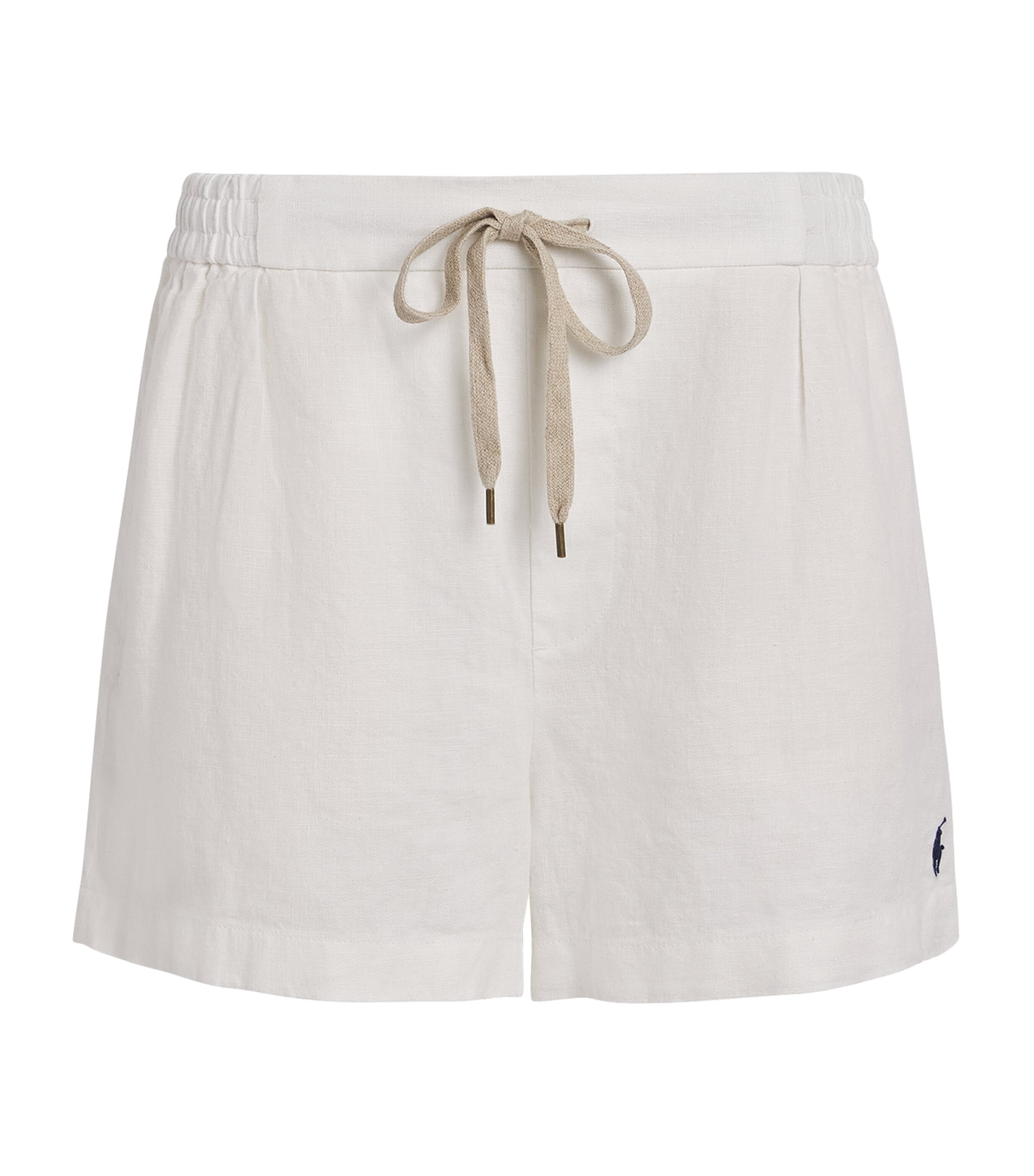 Polo Ralph Lauren White Linen Shorts