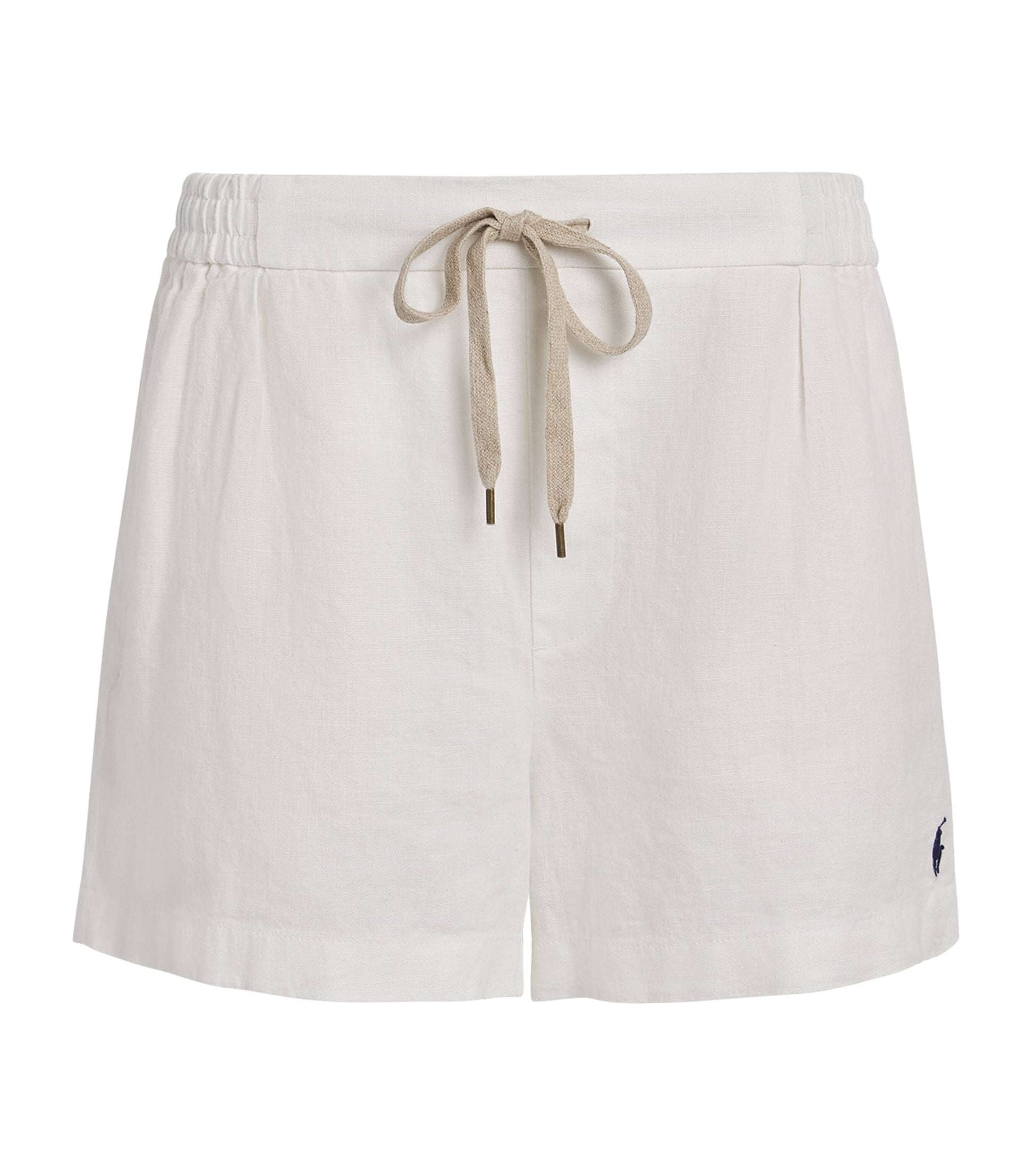 Polo Ralph Lauren White Linen Shorts