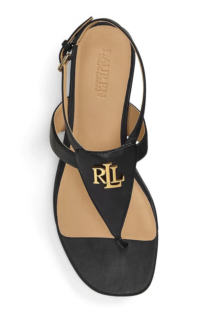 Кожени сандали Lauren Ralph Lauren Everley