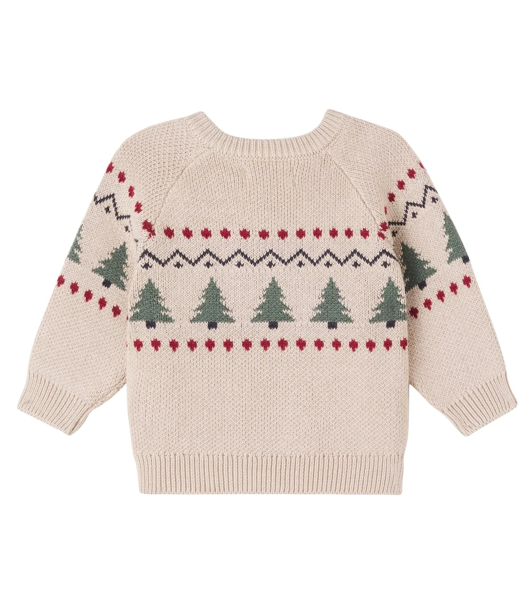 Wheat - Baby Balou cotton jacquard sweater