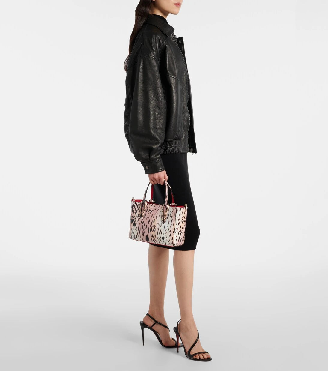 Christian Louboutin - Cabata Mini leopard-print leather tote bag