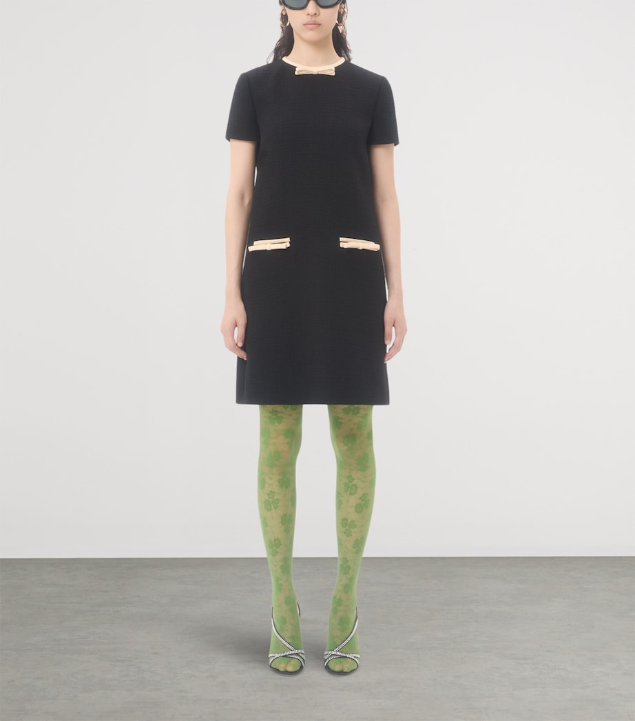 Valentino Beige Wool-Blend Mini Dress