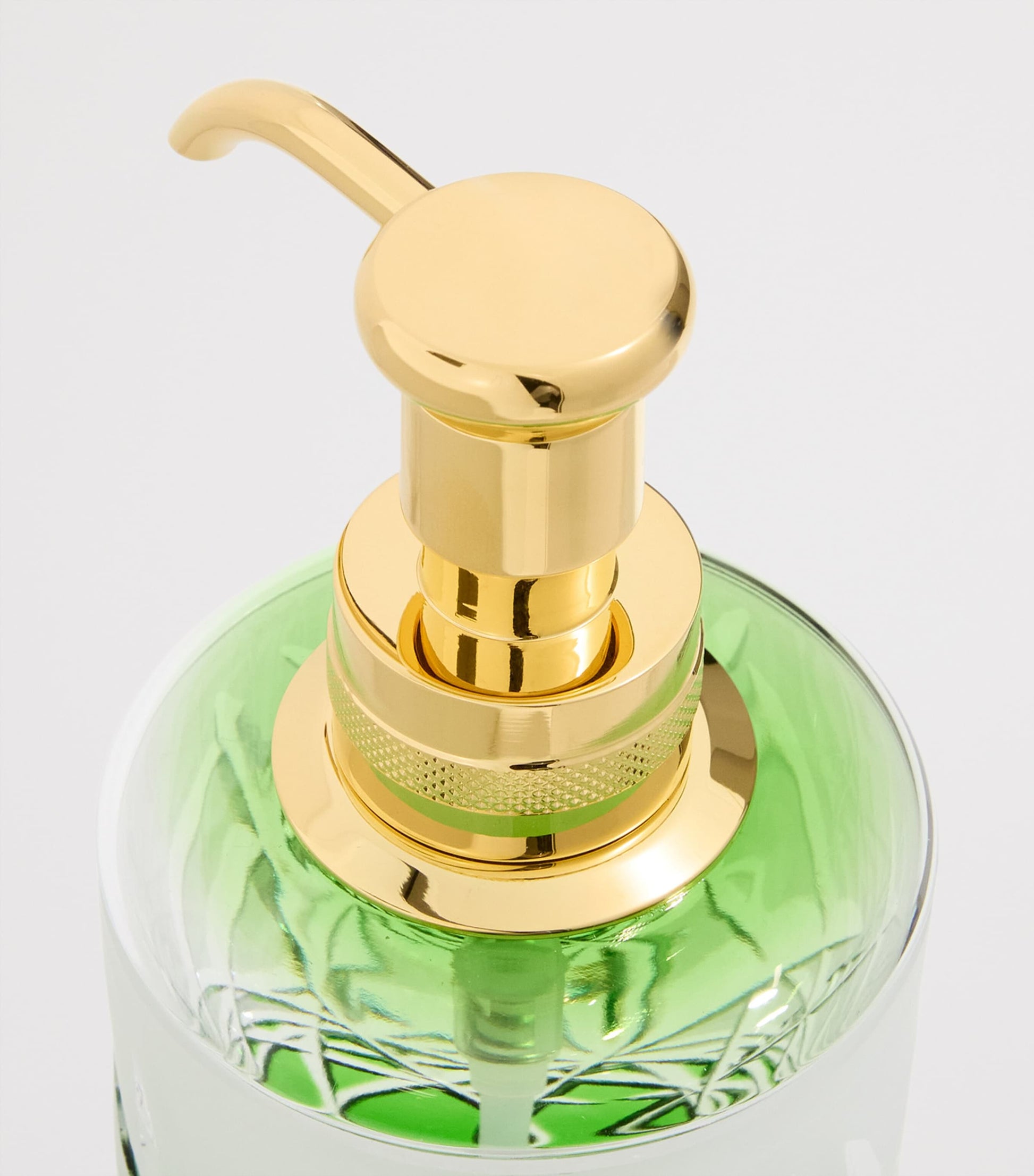 Crystal Ivy Green Soap Dispenser