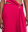 Christopher Esber Red Spiral Crystal Suspension Maxi Skirt