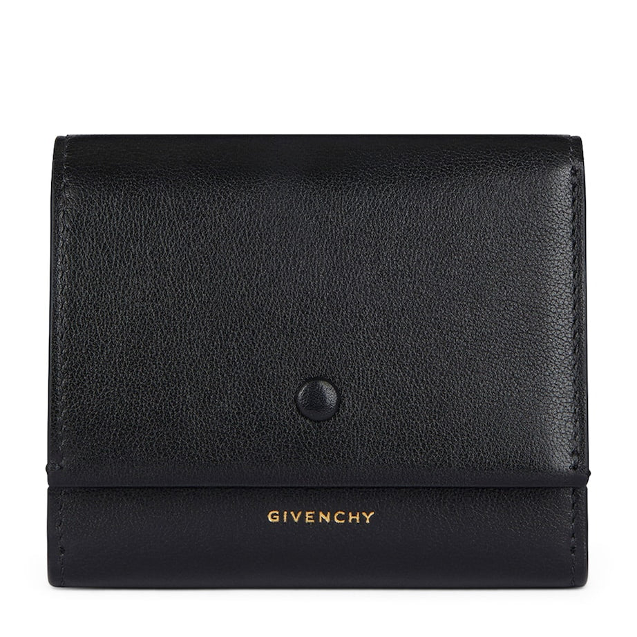 Givenchy Black Leather Mini Day Trifold Wallet