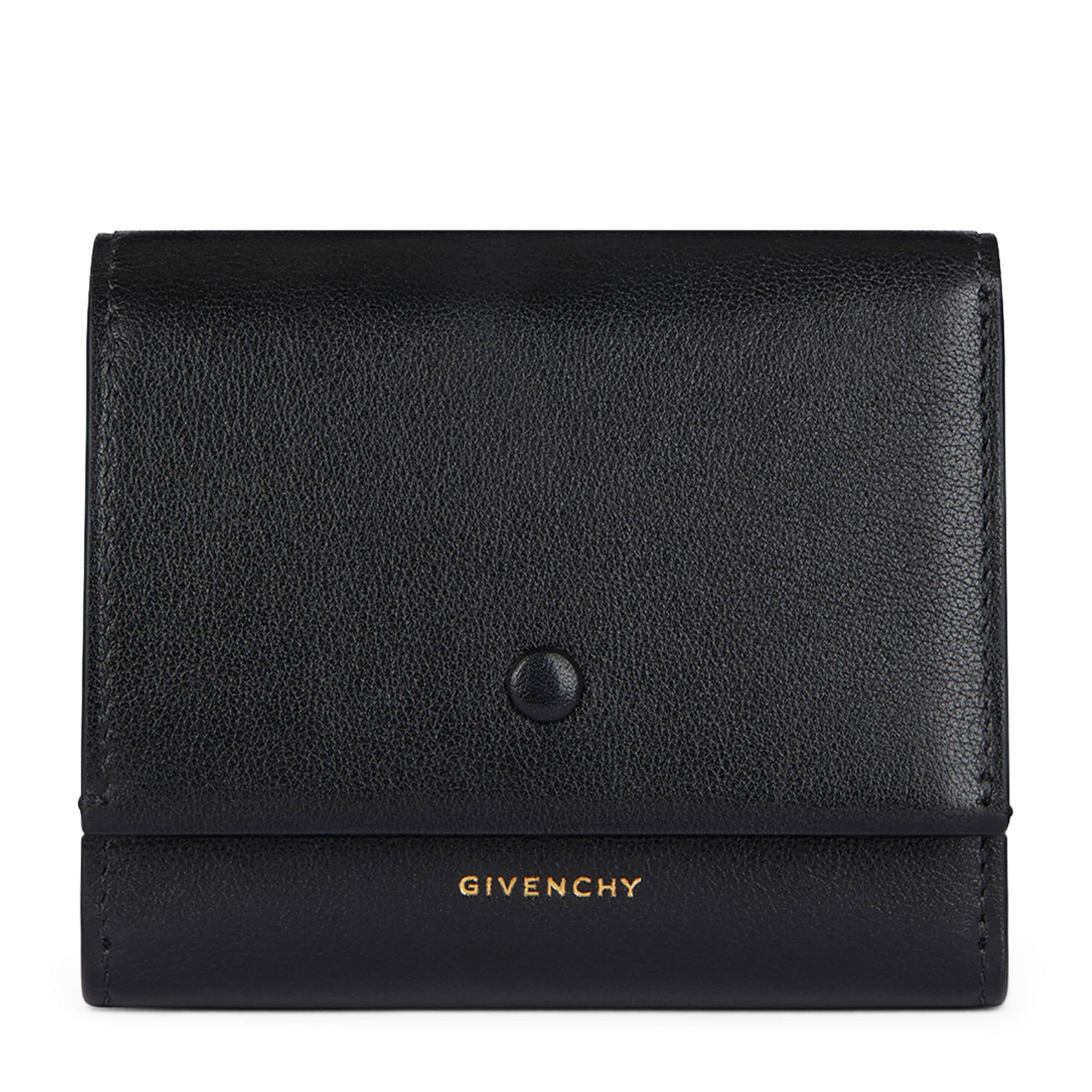 Givenchy Black Leather Mini Day Trifold Wallet