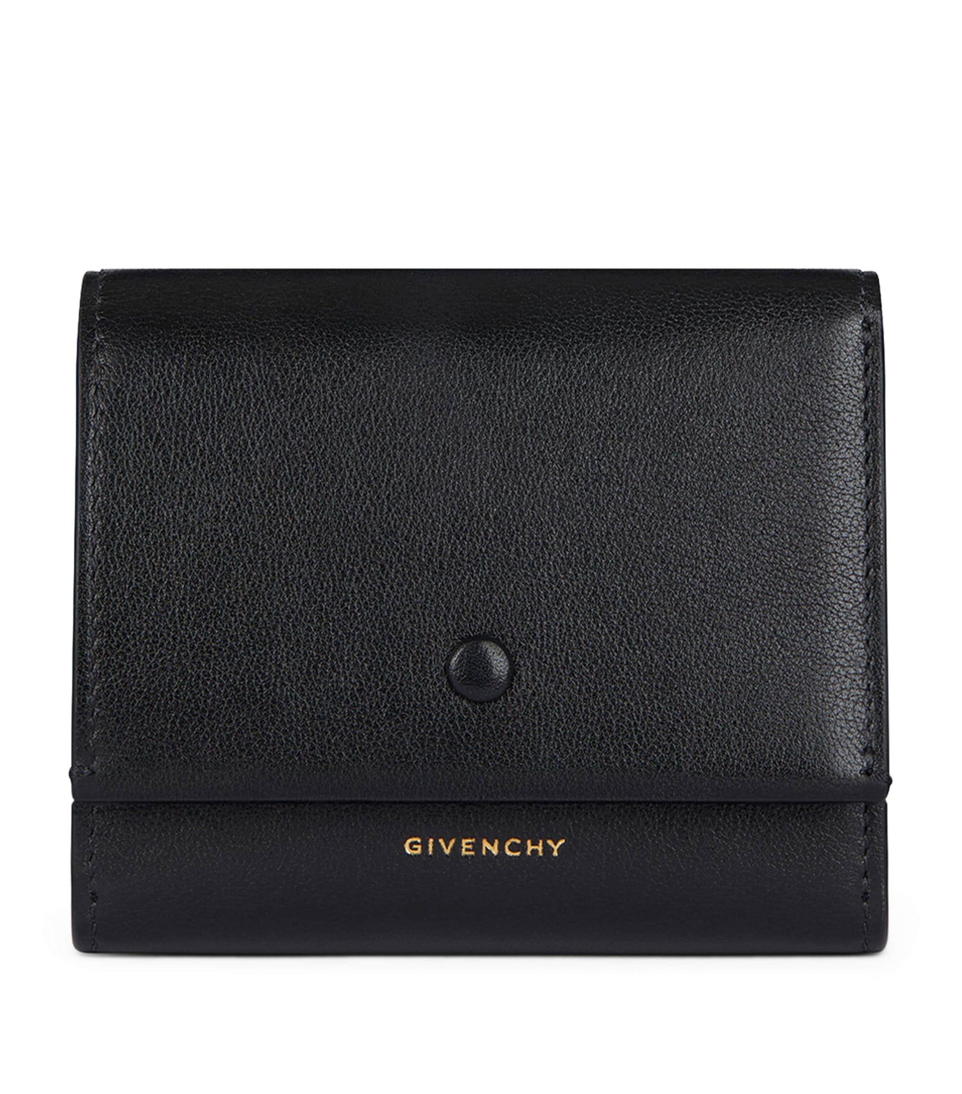 Givenchy Black Leather Mini Day Trifold Wallet