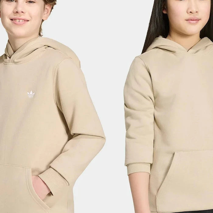 adidas Originals çocuklar için pamuklu kapüşonlu sweatshirt