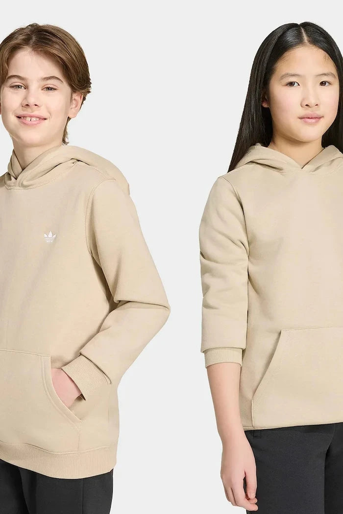 adidas Originals çocuklar için pamuklu kapüşonlu sweatshirt