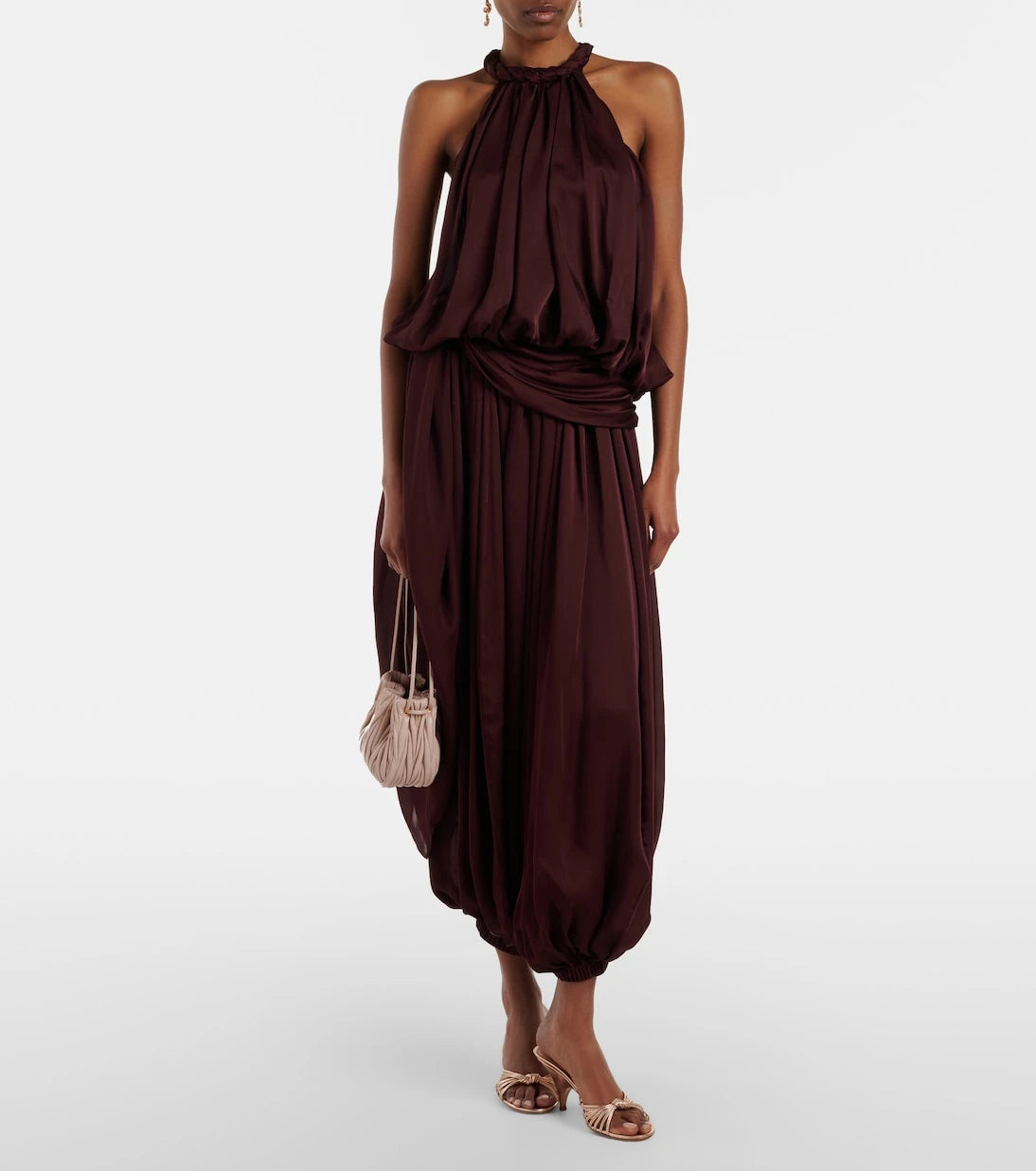 Zimmermann - Luna silk satin chiffon balloon pants