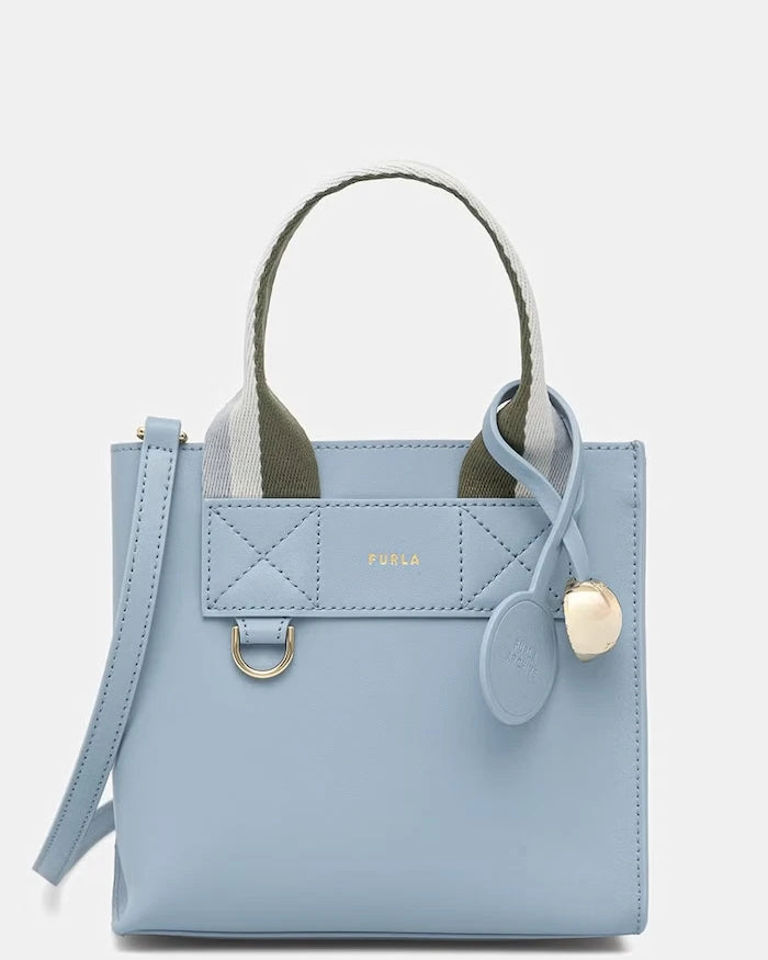 Furla чанта crossbody дамска от кожа Divide It Mini Tote