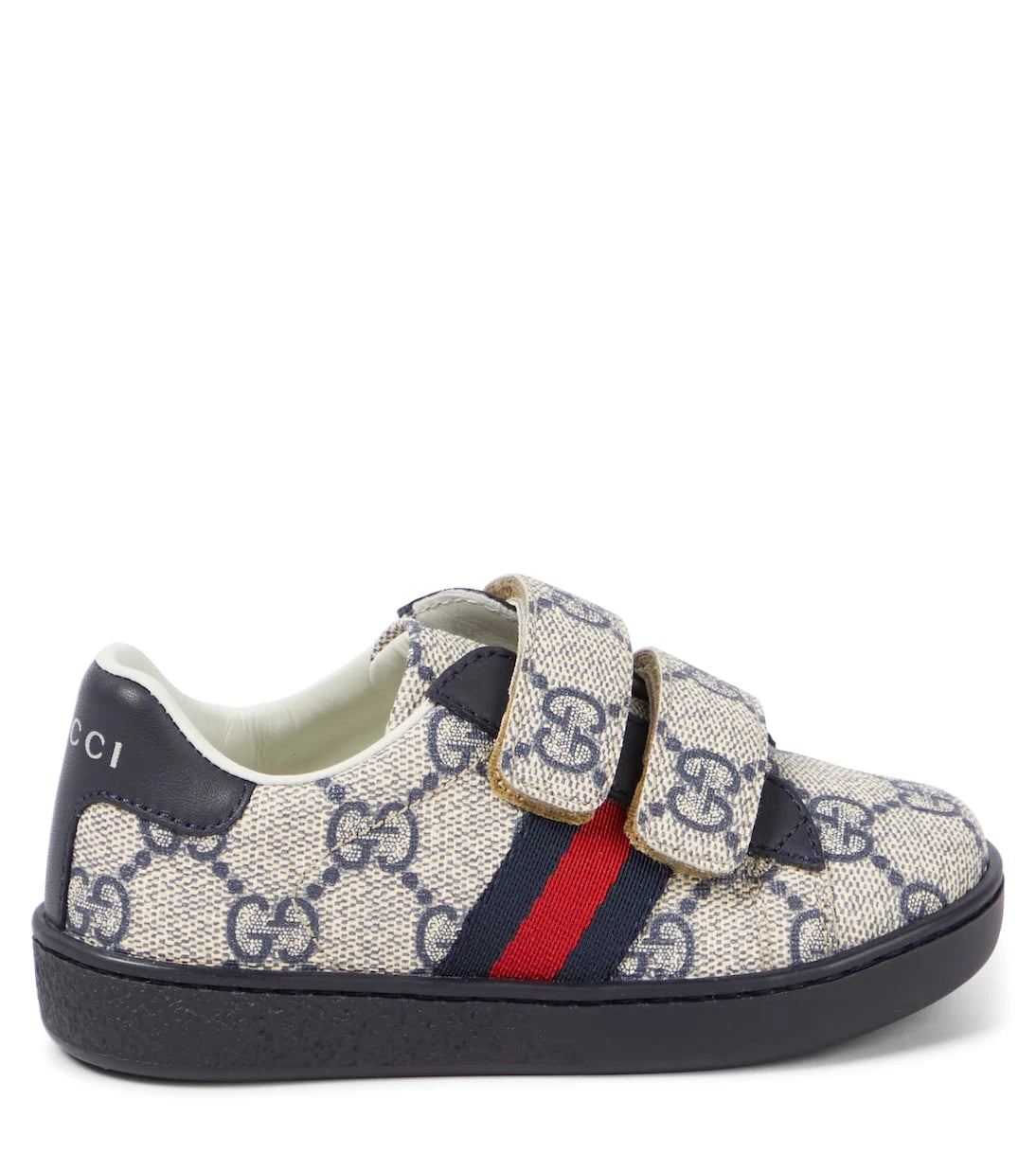 Gucci Kids - أحذية رياضية GG مزينة بالجلد