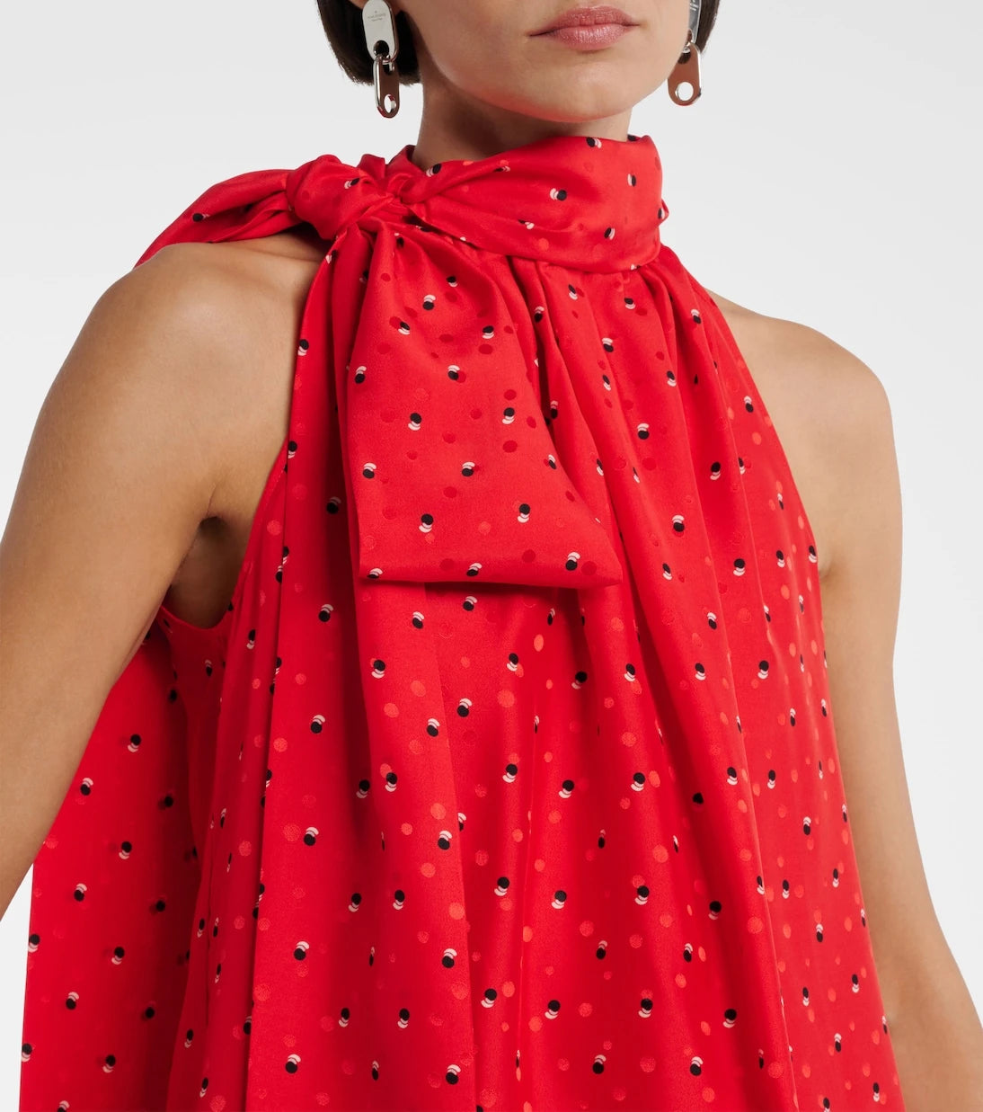Acne Studios - Sombana printed asymmetric silk top