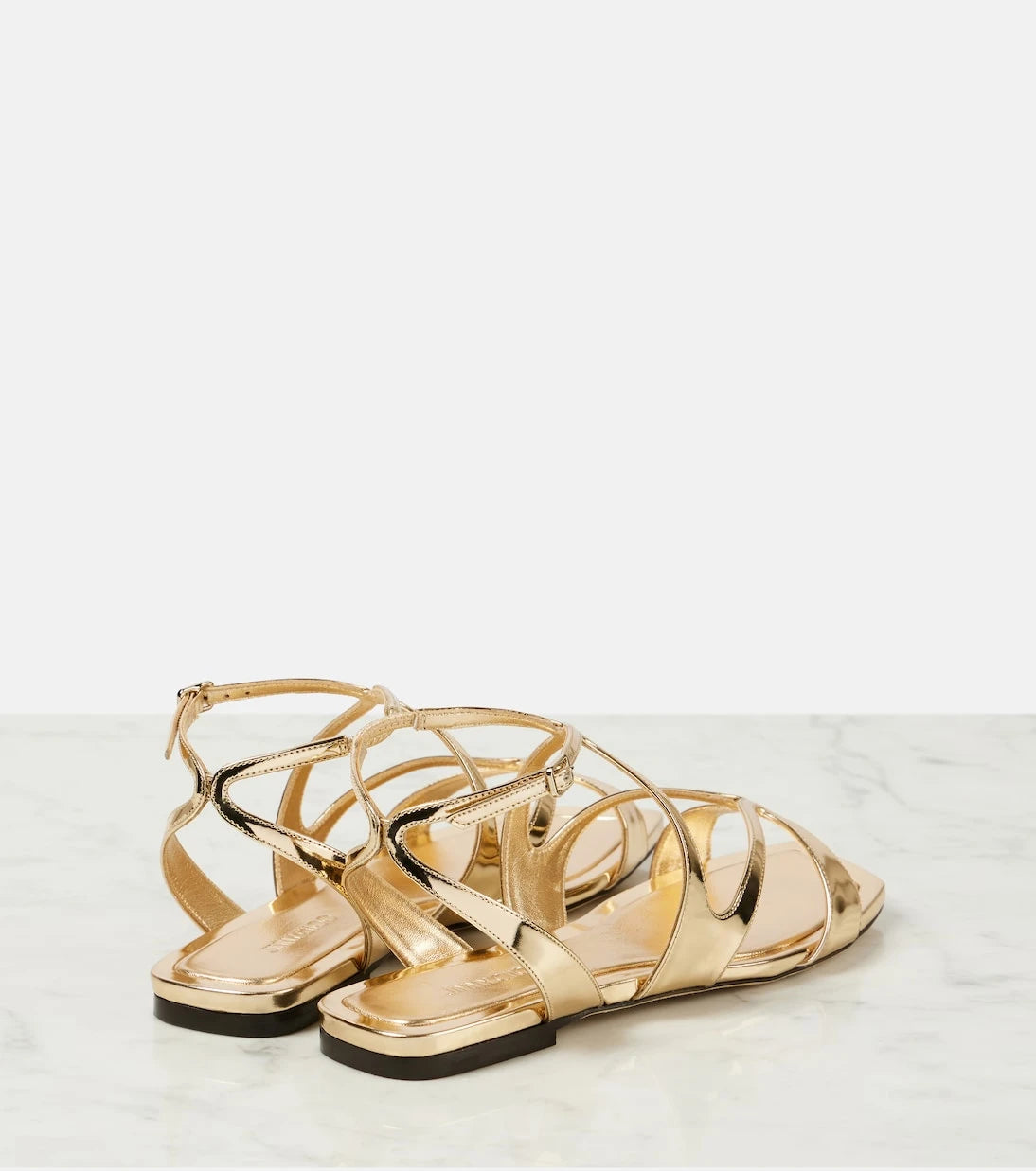 Jimmy Choo - Ayla metallic leather sandals
