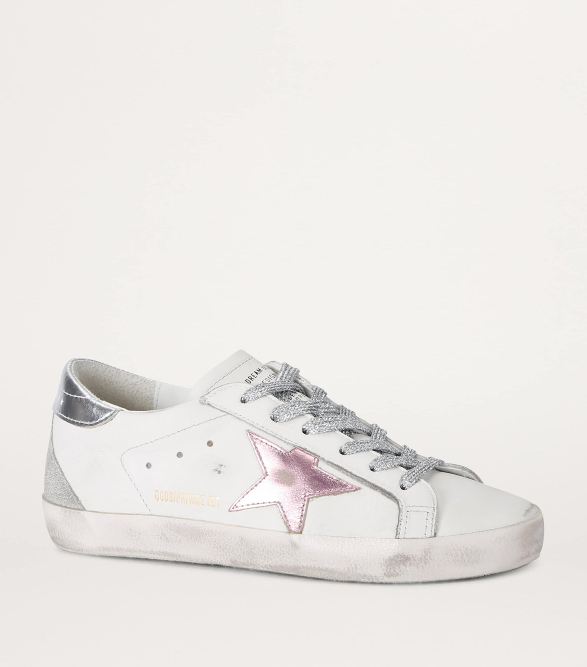Golden Goose White Leather Exclusive Super-Star Sneakers