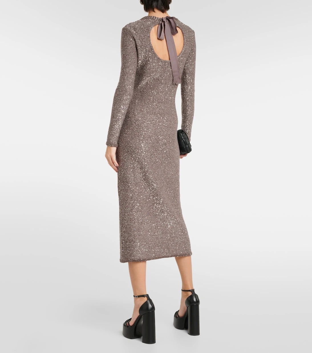 Altuzarra - Cindy metallic knit maxi dress