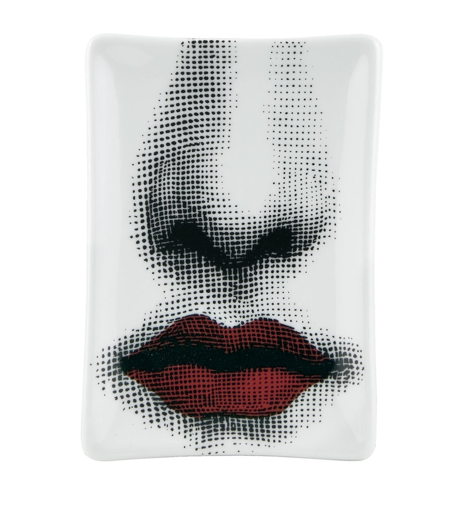 Fornasetti Rectangular Porcelain Ashtray