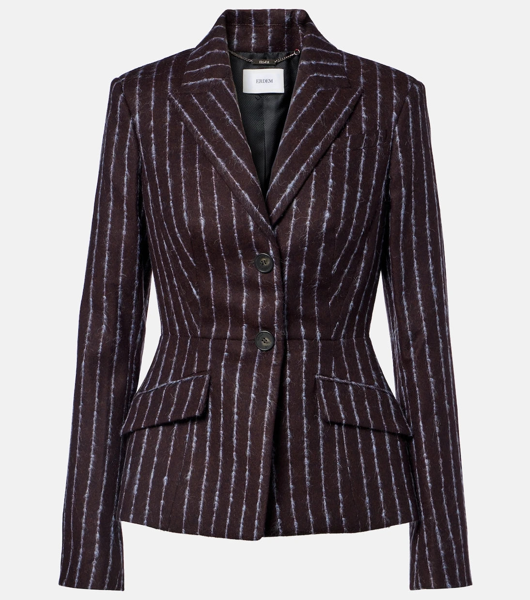 Erdem - Pinstripe wool and mohair blazer