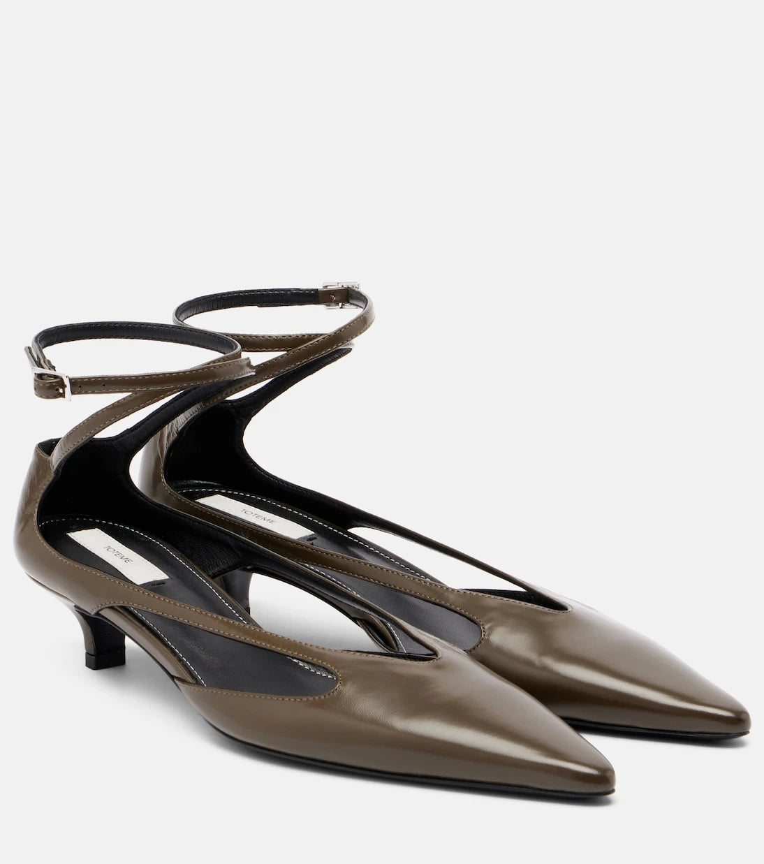 Toteme - Cutout leather pumps