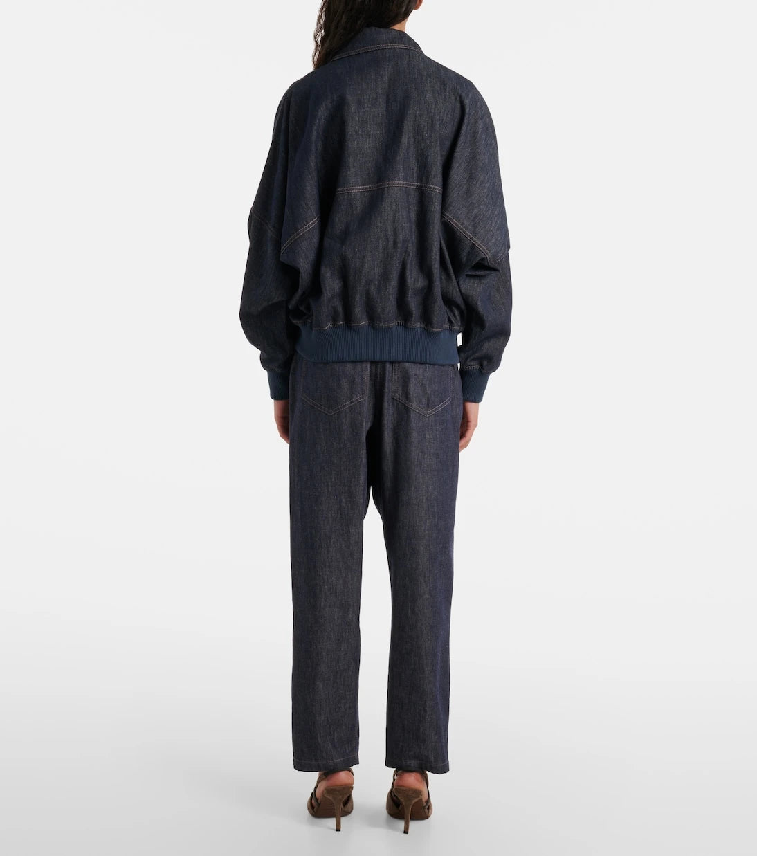 Brunello Cucinelli - Denim bomber jacket