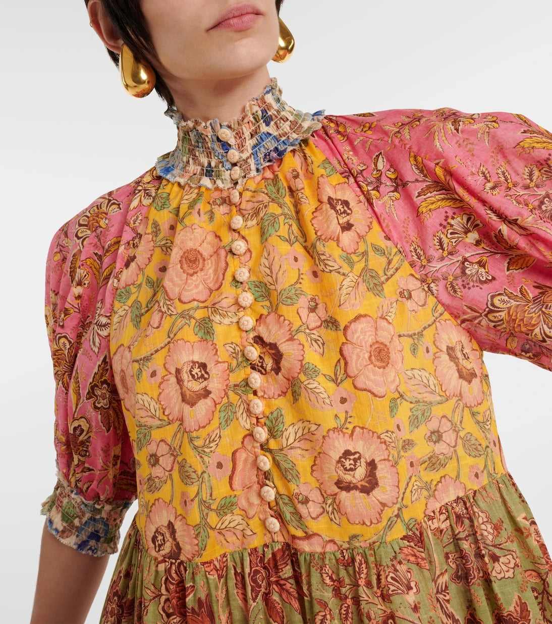 Zimmermann - Junie floral cotton minidress