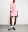 Pink Cotton Mesh Polo Dress