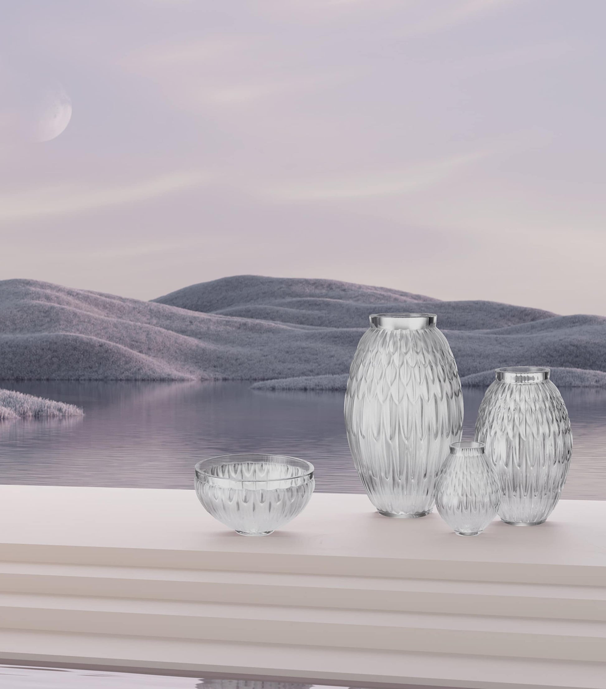 Crystal Plumes Bowl (20cm)