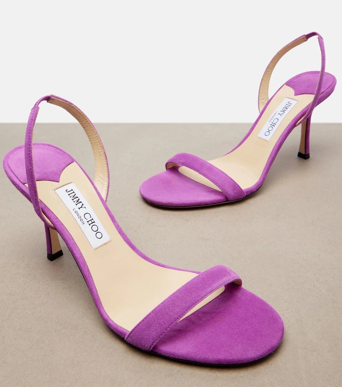 Jimmy Choo - Jenn suede slingback sandals