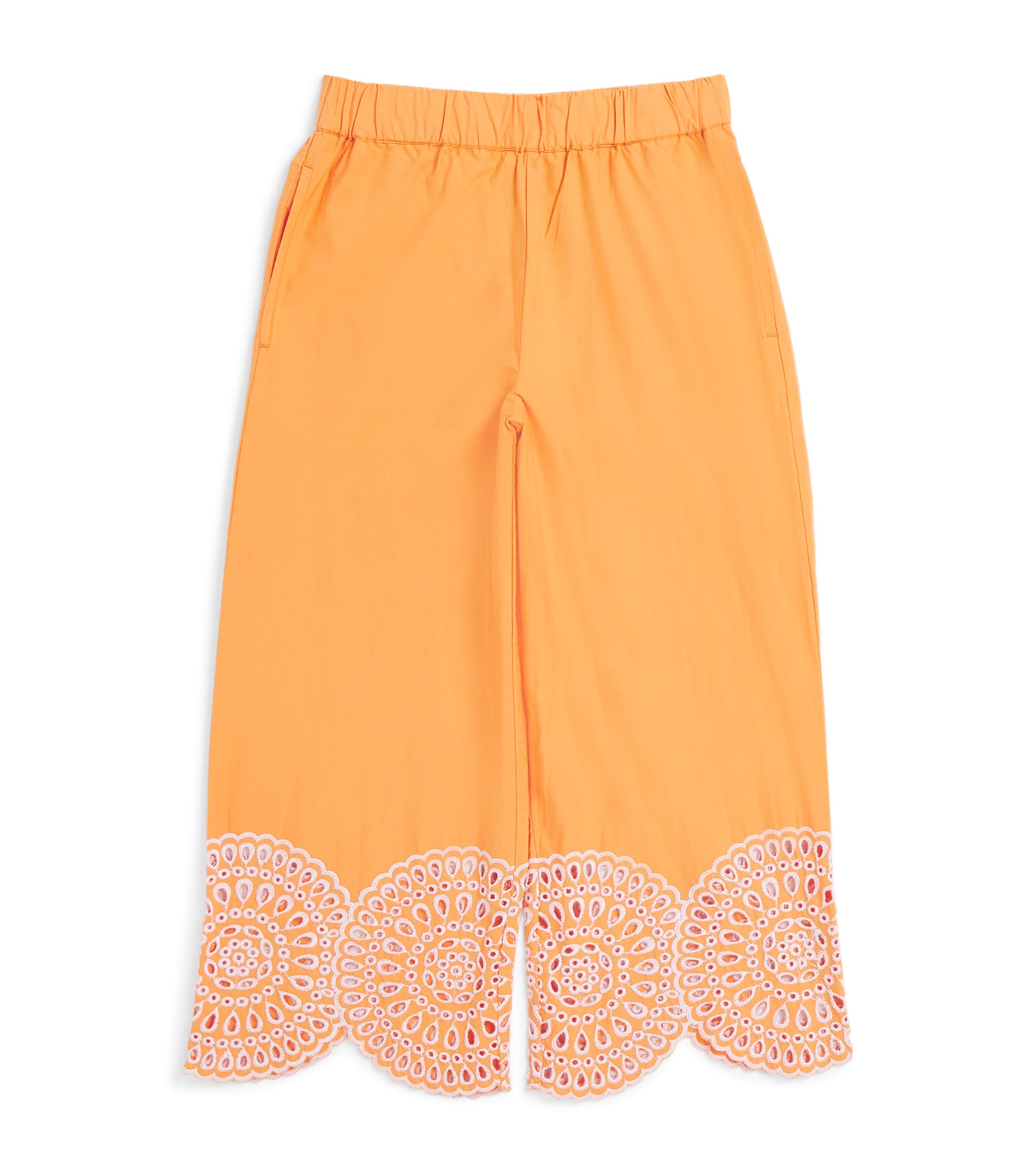 Stella McCartney Kids Organic Cotton Embroidered Trousers (2-14 Years)