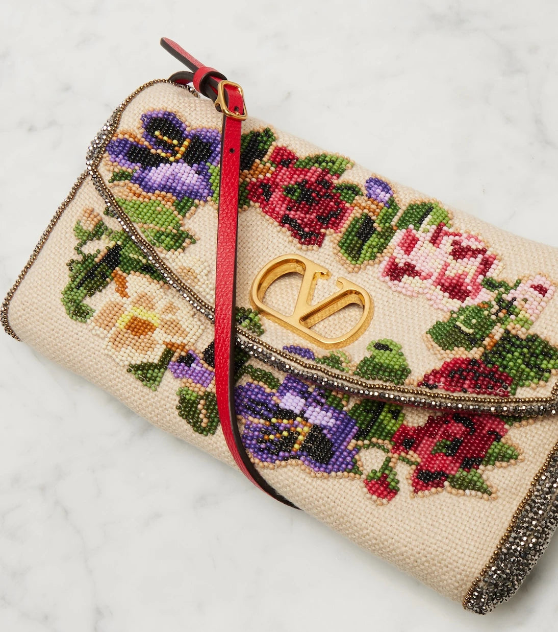 Valentino Garavani - DeVain Small beaded shoulder bag