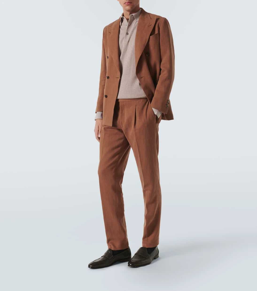 Zegna - سترة بولو من القطن