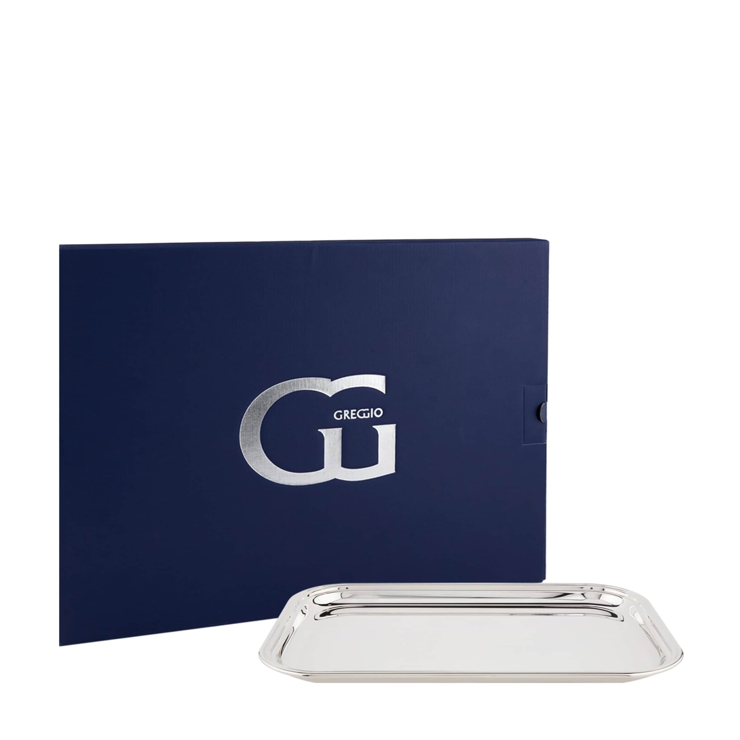 Greggio Silver Plated Georgian Rectangular Tray (39cm x H26cm)