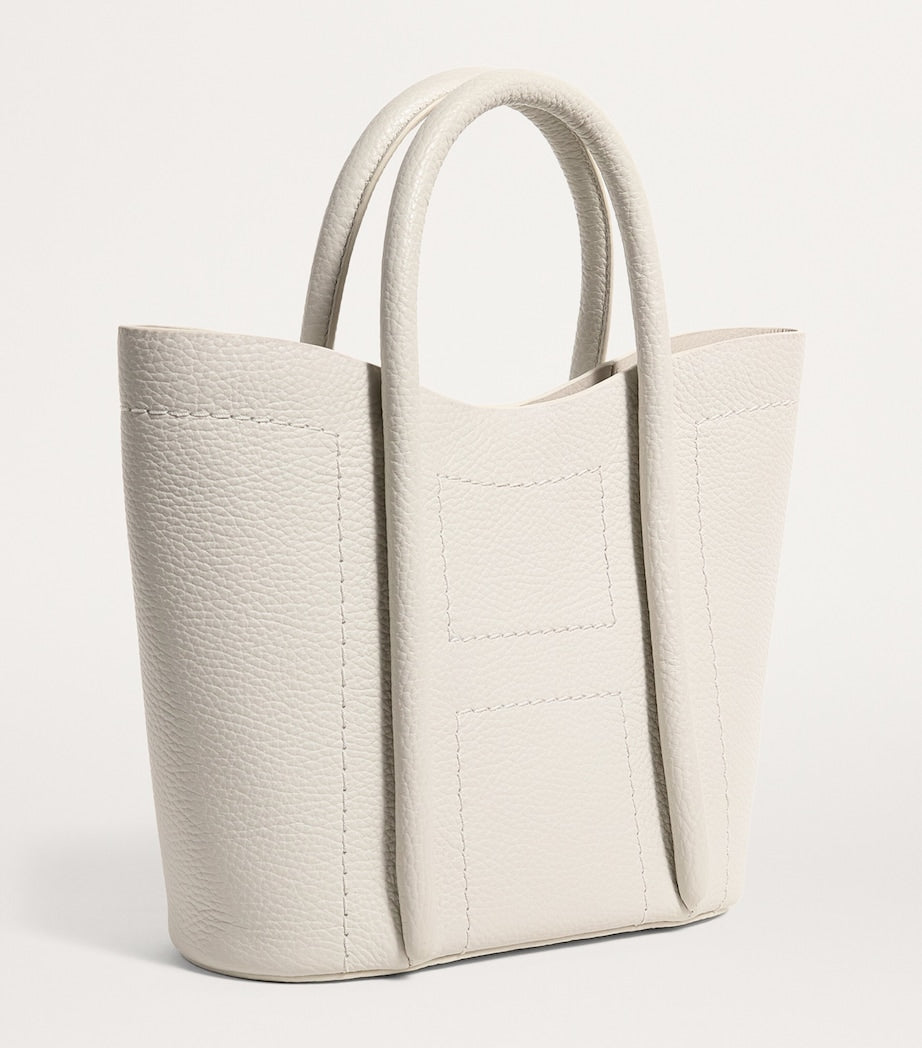 Grab Leather Rope Tote Bag BIRCH