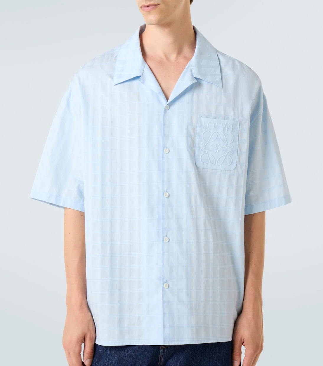 Loewe - Jacquard logo cotton bowling shirt