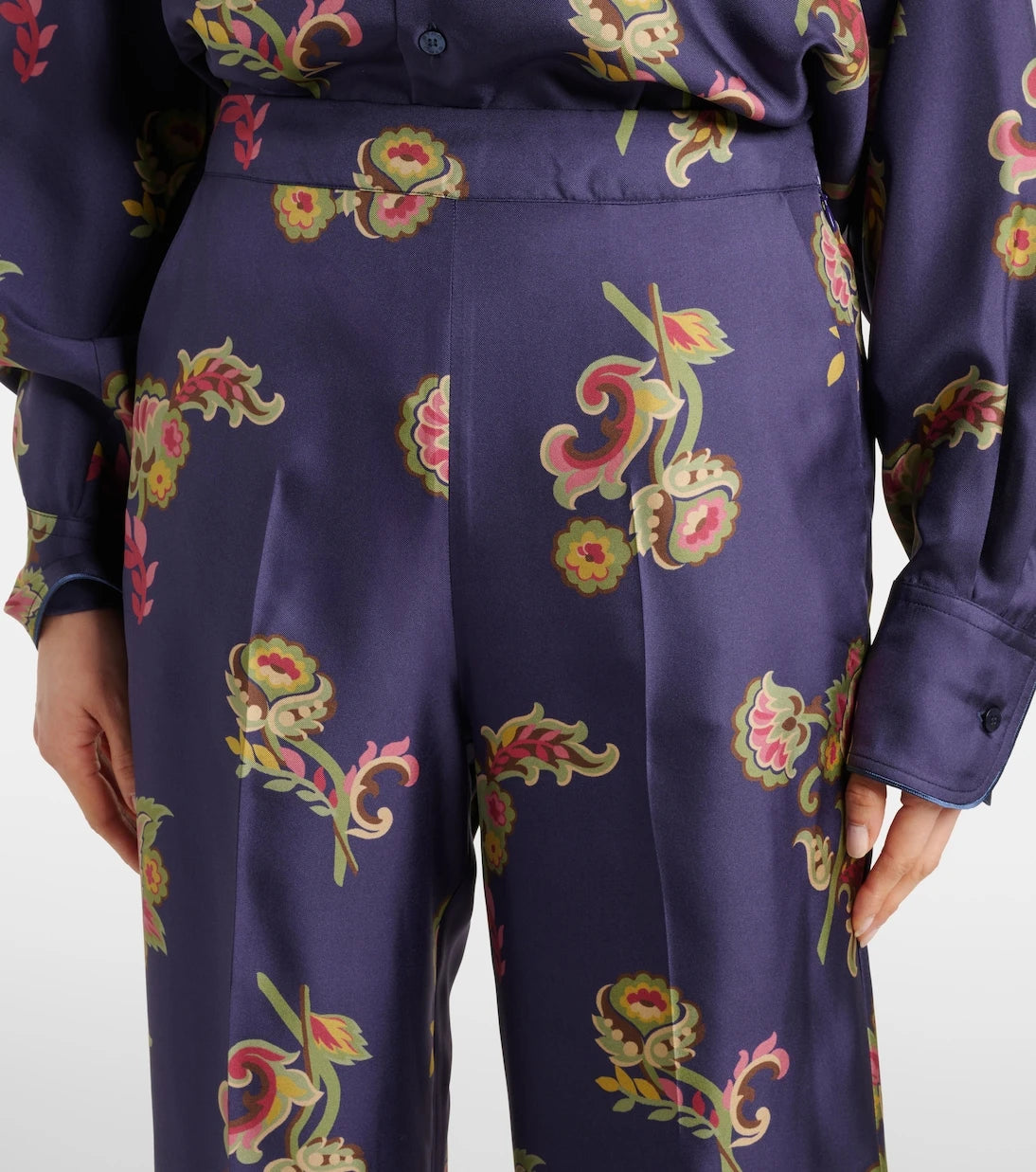 Etro - Silk palazzo pants